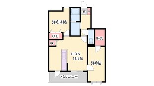 妻鹿駅 徒歩20分 2階の物件間取画像